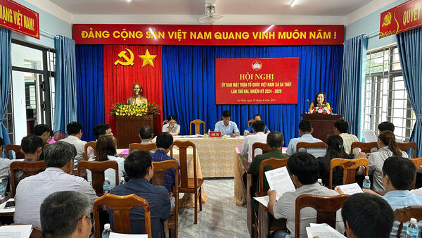 Hội nghị Ủy ban Mặt trận Tổ quốc Việt Nam xã Sa Thầy lần thứ 2, nhiệm kỳ 2024 - 2029