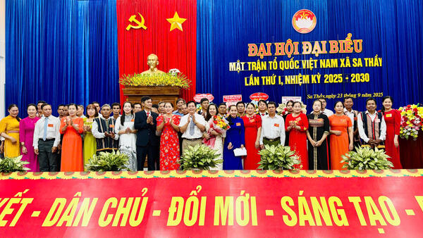 ĐẠI HỘI ĐẠI BIỂU MẶT TRẬN TỔ QUỐC VIỆT NAM XÃ SA THẦY LẦN THỨ 1 NHIỆM KỲ 2025 - 2030