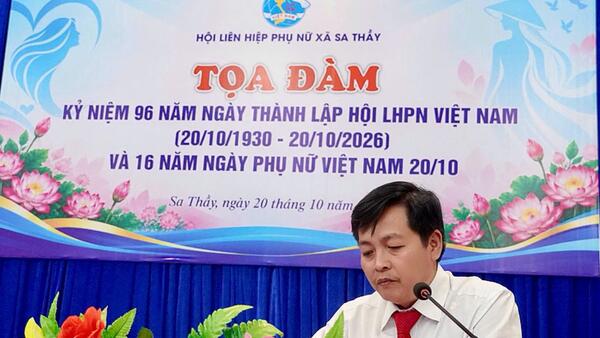Xã Sa Thầy tọa đàm kỷ niệm 96 năm Ngày thành lập Hội Liên hiệp Phụ nữ Việt Nam